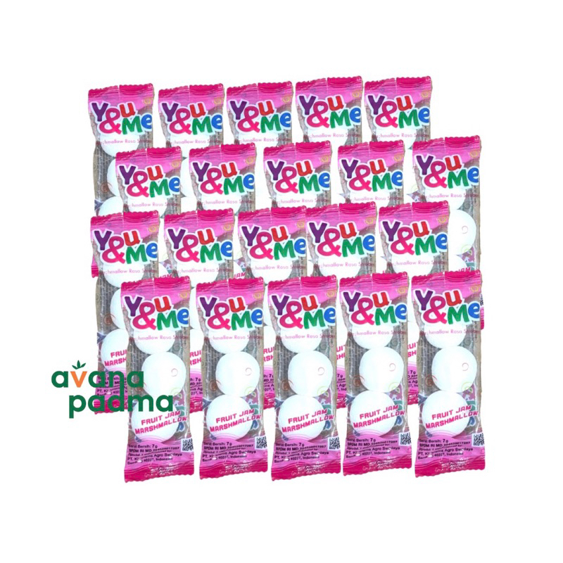 

You & Me Fruit Jam Marshmallow (Isi 20/Pack) (7gx20)