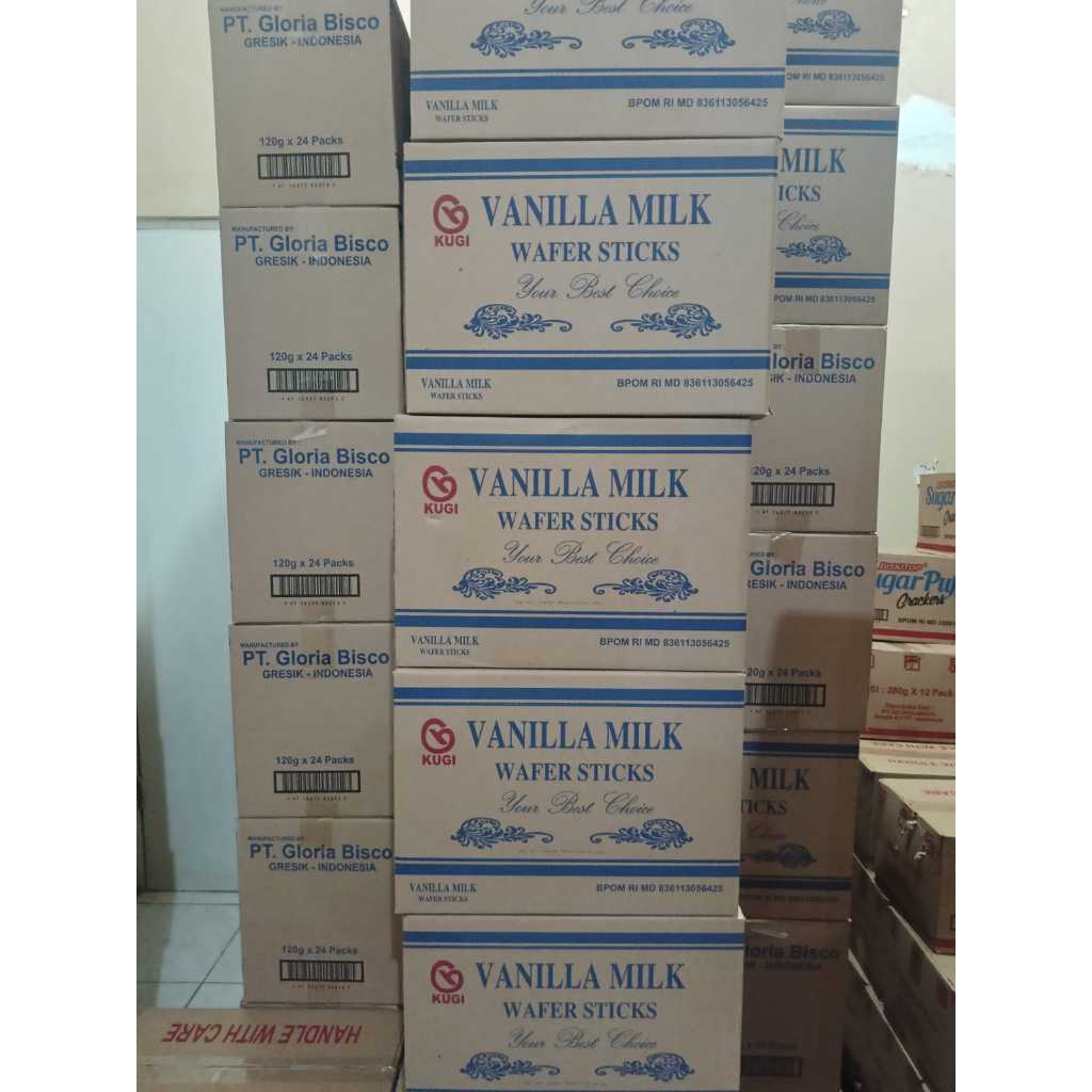 

2Xbtygneal Sakha Snack ) Kugi Wafer Stik Box 120G 1 Karton Isi 24