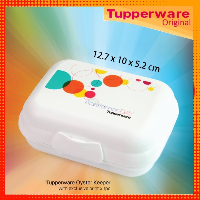 Confidence Oyster (1) Tupperware Wadah Kecil Serbaguna Bisa untuk Tempat Sabun Kotak Serbaguna Kotak