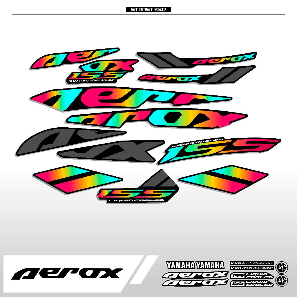 (5) / STRIPING AEROX 155 / NEW / STIKER AEROX 155 CONNECTED / STICKER AEROX 155 CONNECTED / SETIKER 