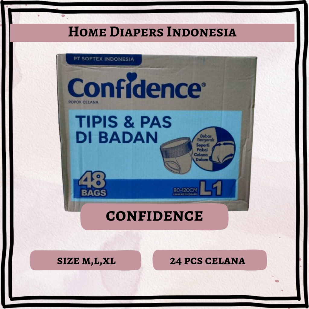 TERLARIS CONFIDENCE POPOK DEWASA PREMIUM PANTS // POPOK CELANA RENCENG // POPOK CELANA SATUAN SIZE (