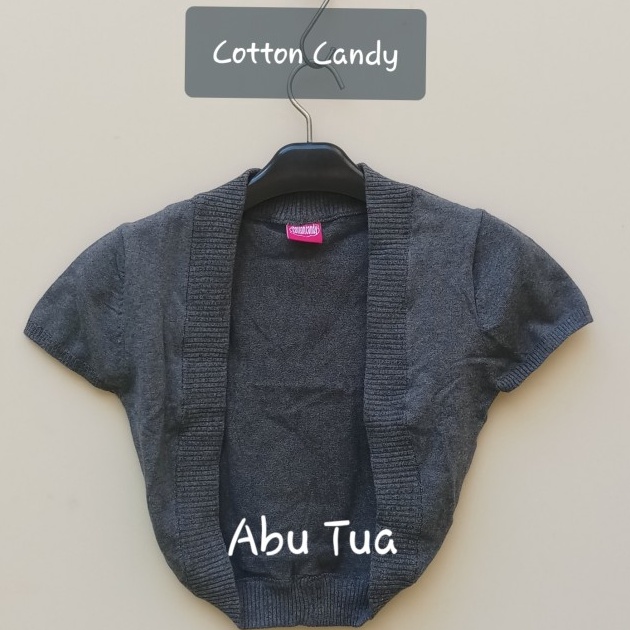 Model baru  Cotton Candy cardigan wanita rajut bolero tangan pendek 7953