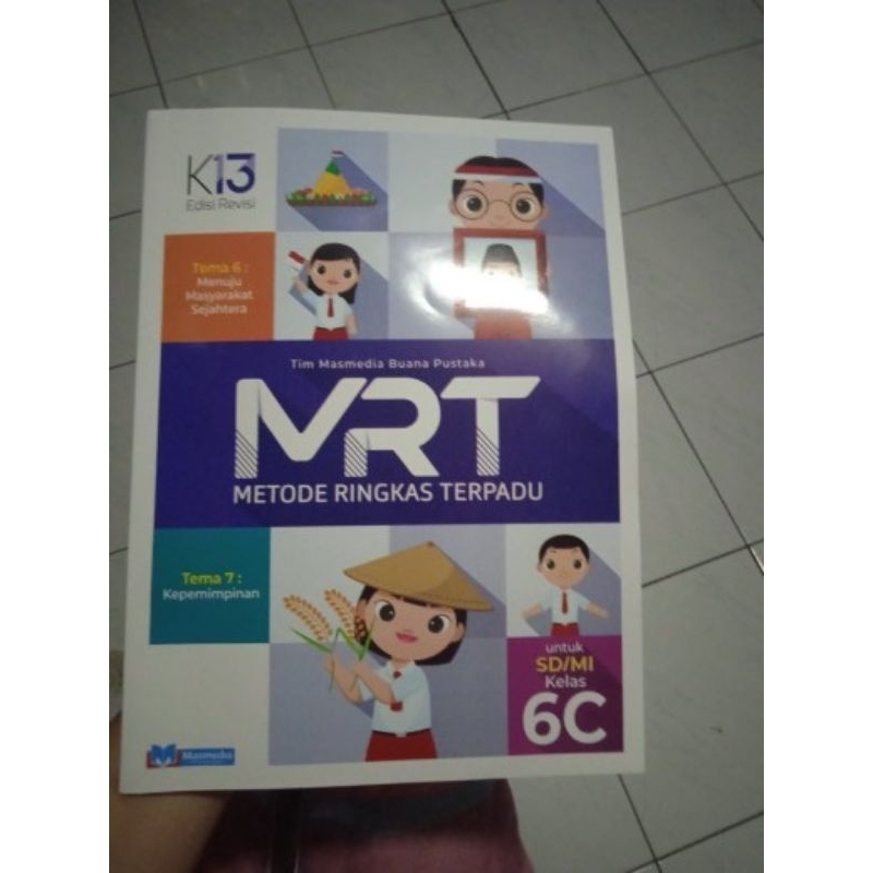 mrt/metode ringkas terpadu sd kelas 6/6A/6B/6C/6D masmedia ORIGINAL DAN BEBAS CORETAN