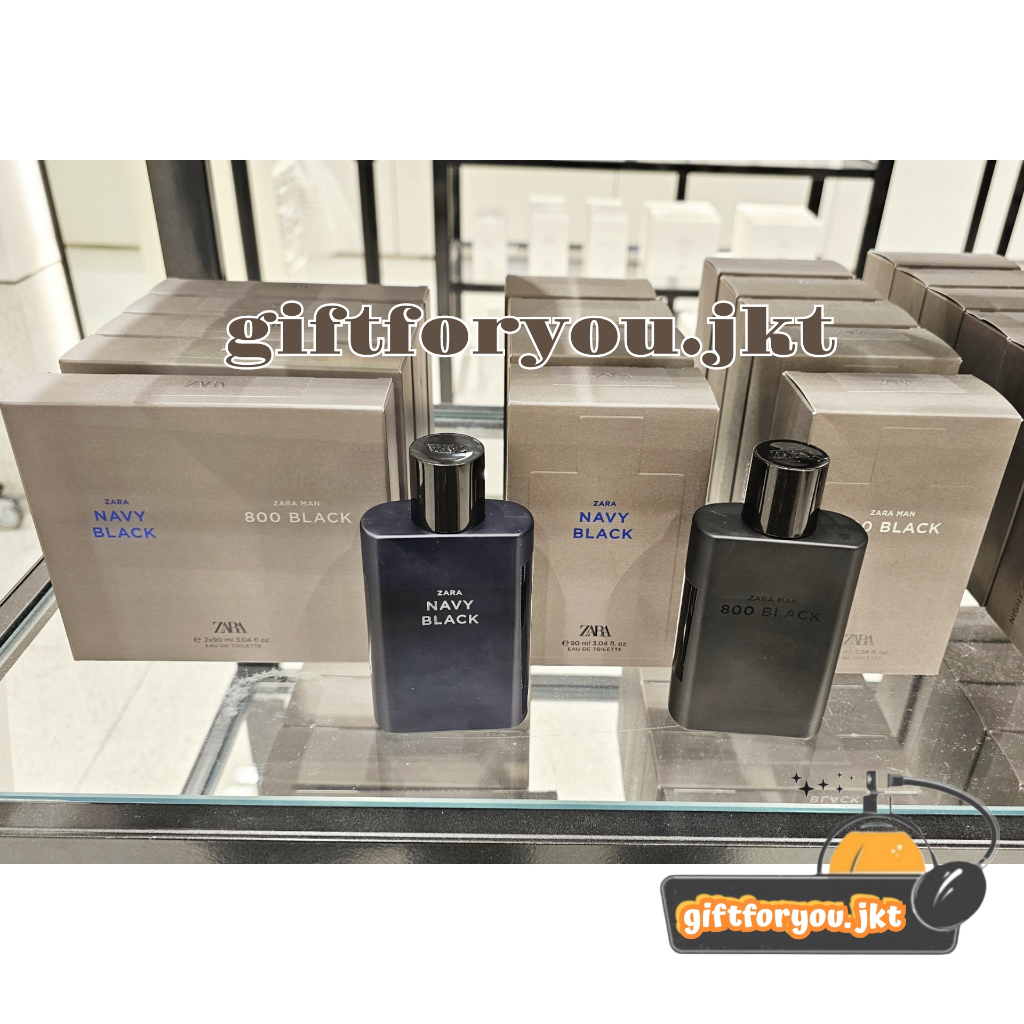 Parfum Zara 800 Black / Navy Black / Warm Black EDT 90 ml Original Parfum Pria Cowok Man Perfume Bod