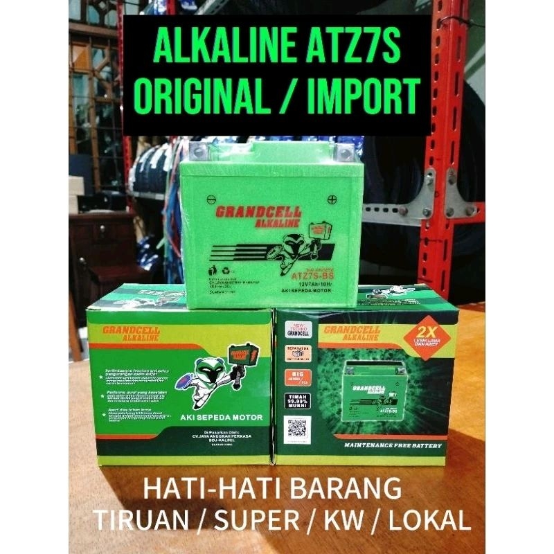 AKI ALKALINE ATZ7S / GTZ7S ORIGINALLL VARIO 125, VARIO 150, PCX, BEAT FI ESP, SCOOPY ESP, CBR 150, S