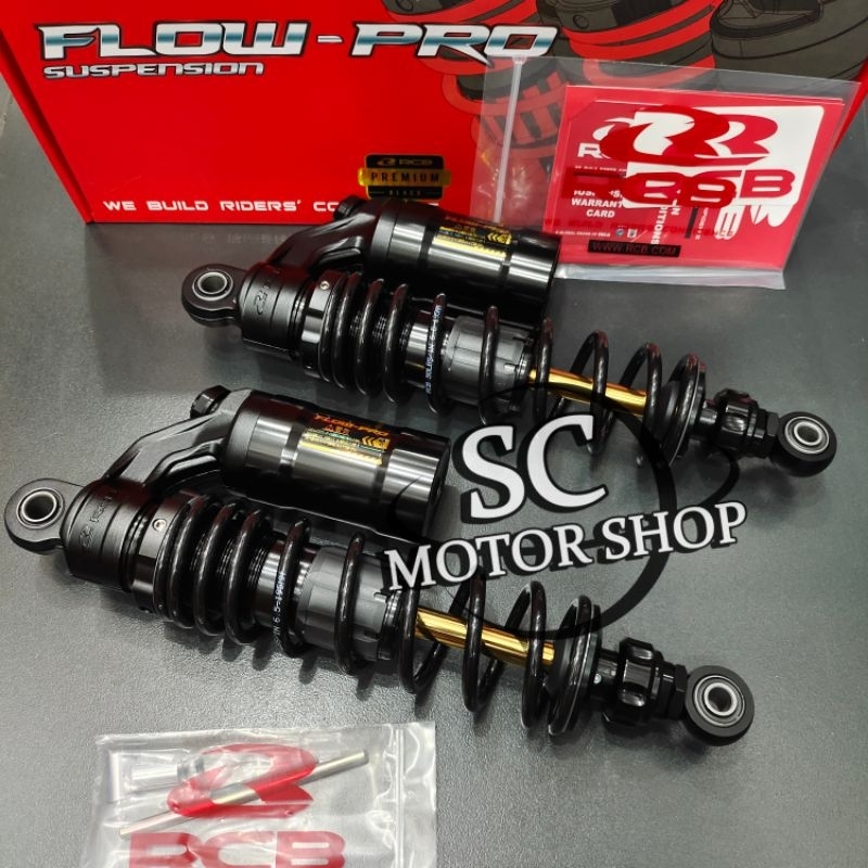 Shock tabung RCB racing boy FLOW PRO black series 320mm rx king - supra x 125 - tiger - verza - mega