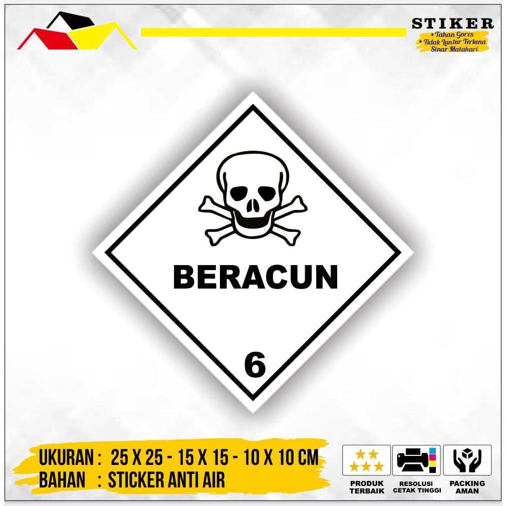 

Stiker Simbol Label K3 Limbah B3 Hazmat Beracun
