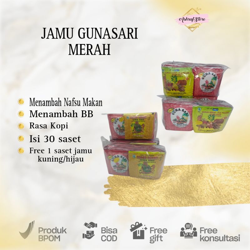 

JAMU GUNA SARI MERAH RASA KOPI ORIGINAL!! (isi 30 saset)