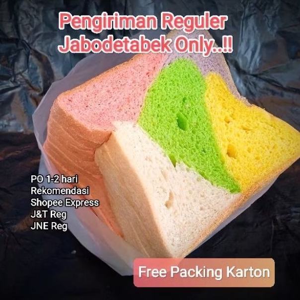 

Roti Tawar Pelangi 10 Slice Murah Enak