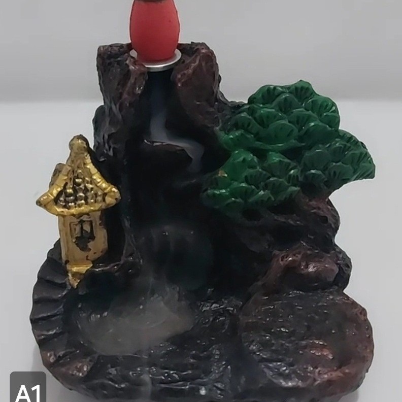 Pembakaran Dupa Peluru Arus Balik Asap Turun Kebawah Backflow/Pembakaran Dupa Arus Balik/Bukhur Asap