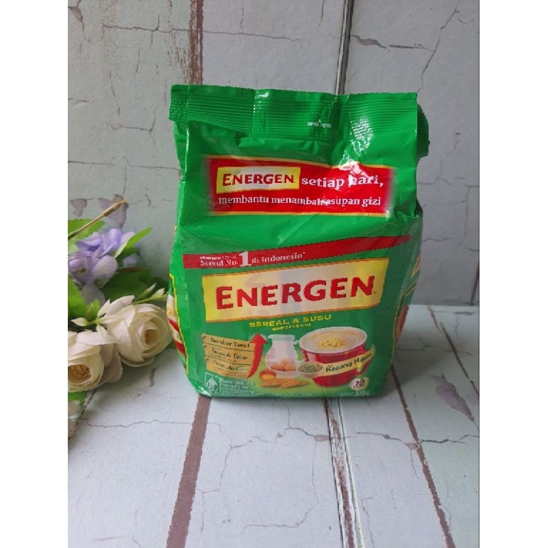 

Energen pouch susu & sereal isi 10 rasa kacang hijau