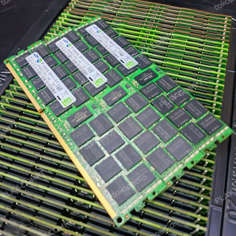 Memory server RAM 16gb ddr3 pc3L 10600R Ecc Reg-khusus pc server Xeon