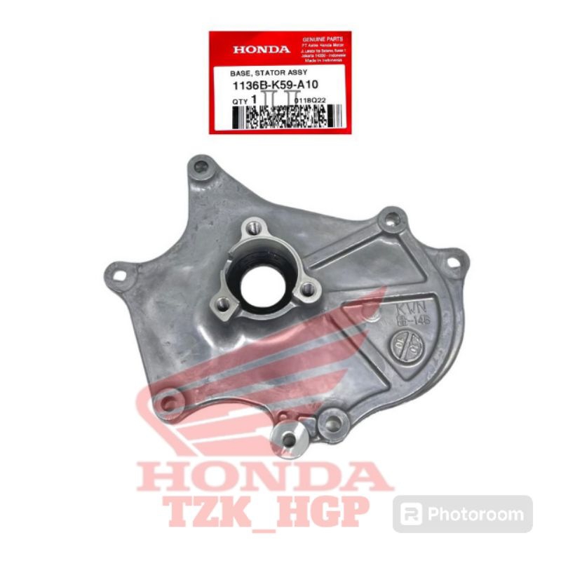 1136B-K59-A10 Base stator Assy tutup crankcase kanan Vario 125 150, PCX, ADV 150 original