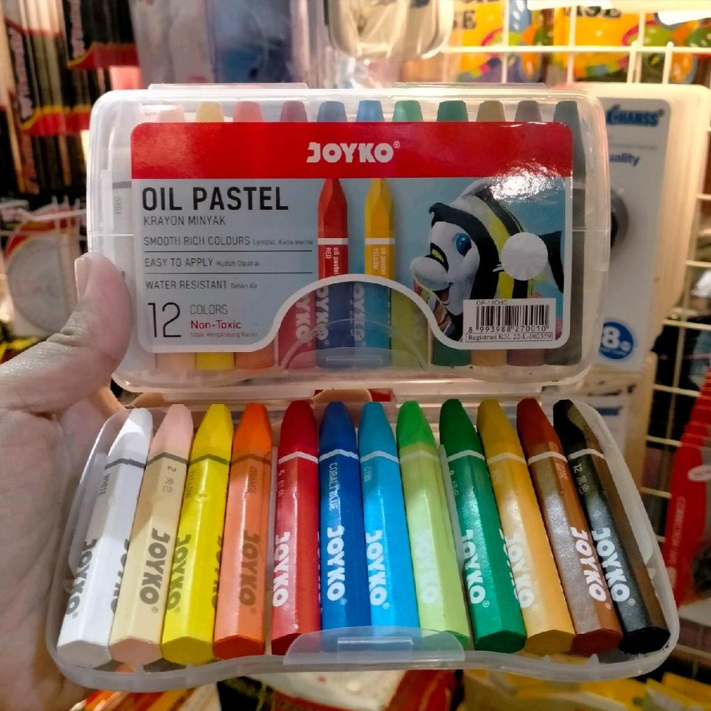 

joyko OIL PASTEL KRAYON MINYAK C 12 CRAYON TITI 12 WARNA MURAH
