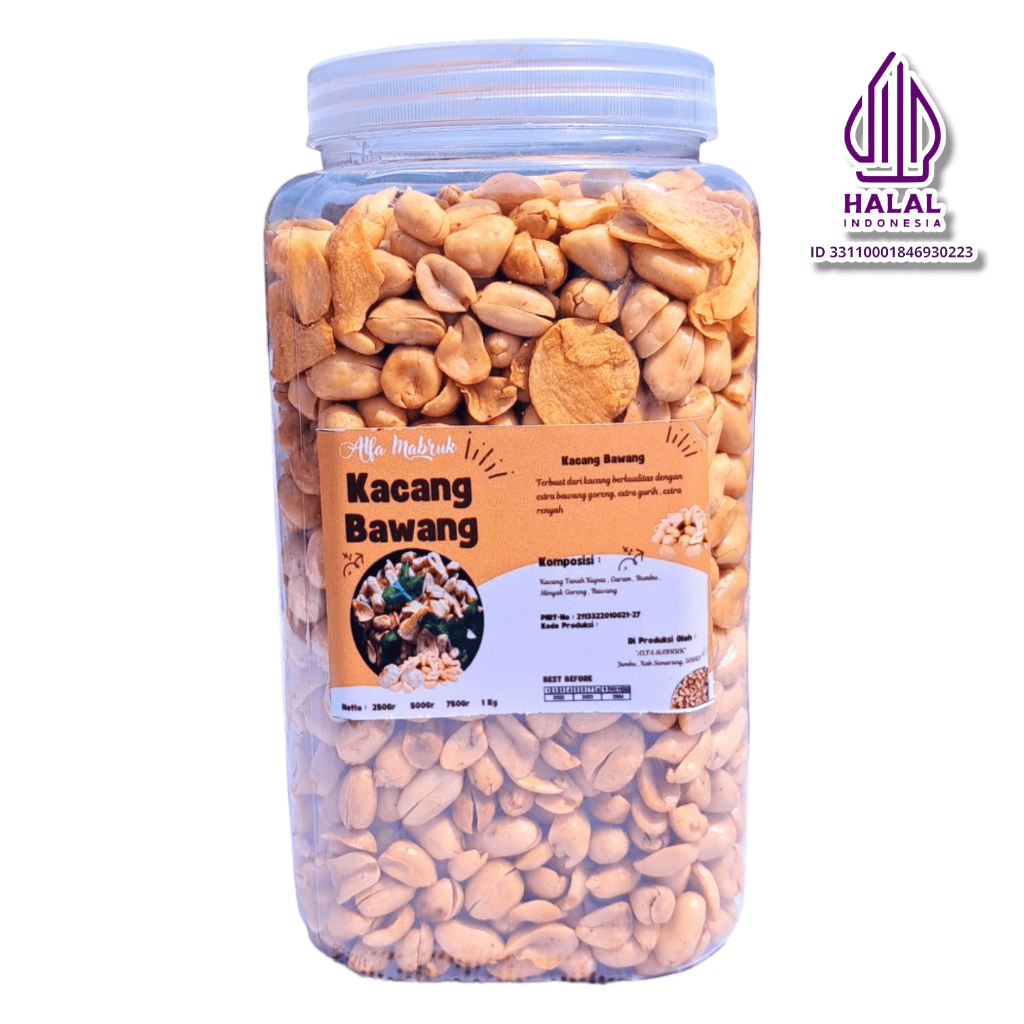 

Kacang Bali / Kacang Bawang Goreng 1kg Gurih Asin Original Kualitas Bagus