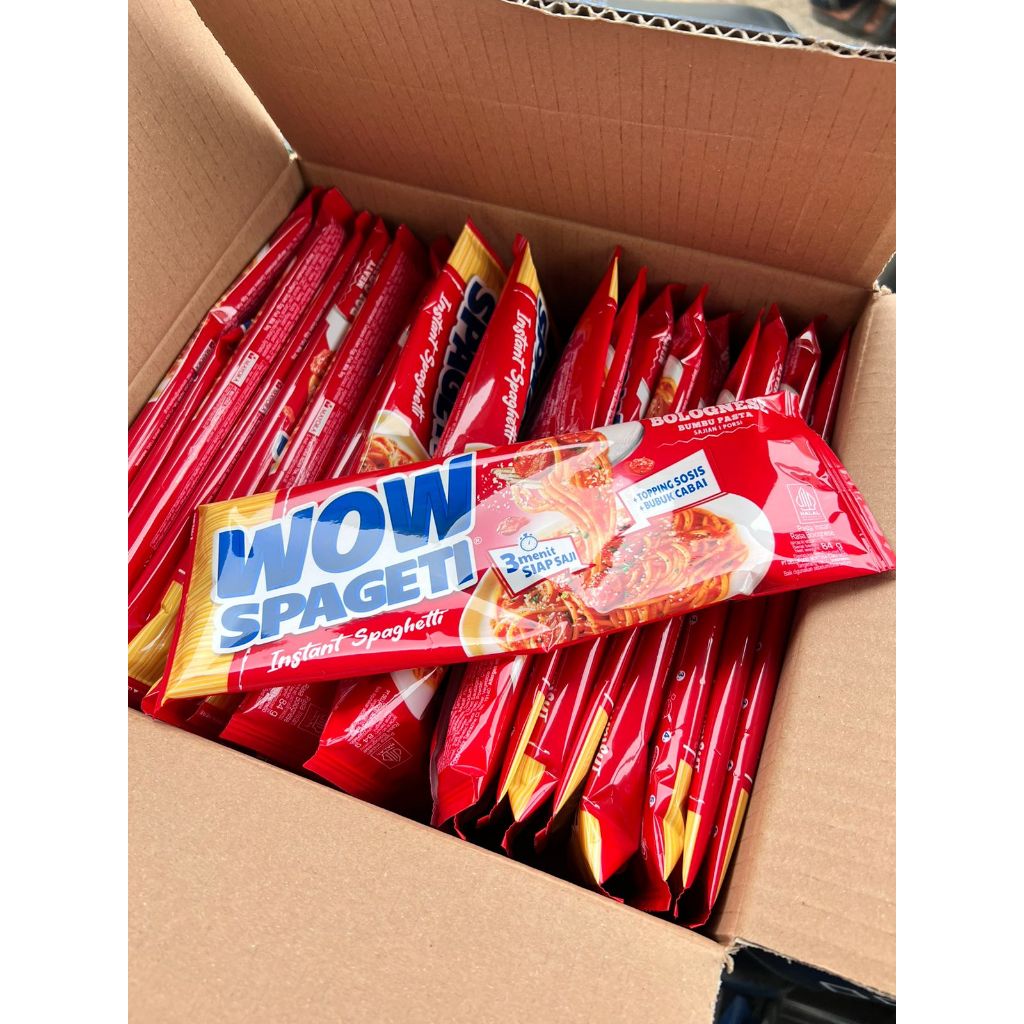 

PROMO TERMURAH MAYORA WOW SPAGETI BOLOGNESE 88GR 1 DUS ISI 40PCS