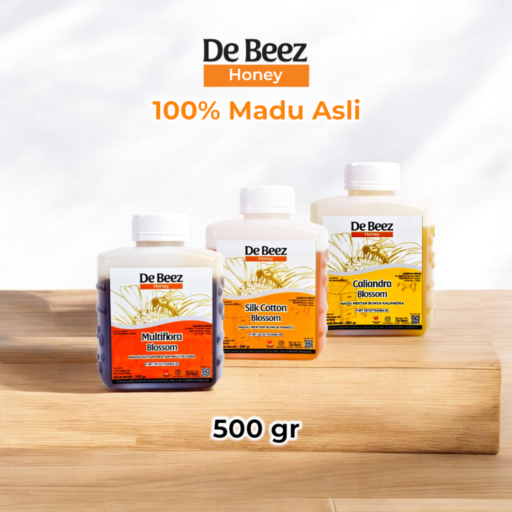 

De Beez Honey - Madu Asli Raw Honey 500 gr