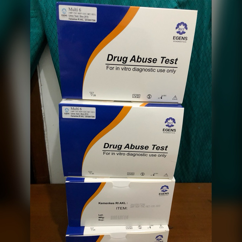 Tes urine Multi-6 Parameter merk Egens / SR / FS