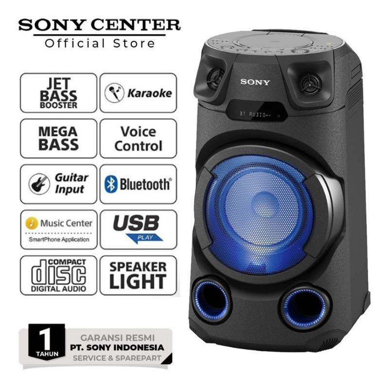 SONY Speaker Hifi High Power Audio System Karaoke Bluetooth MHC-V13 Original