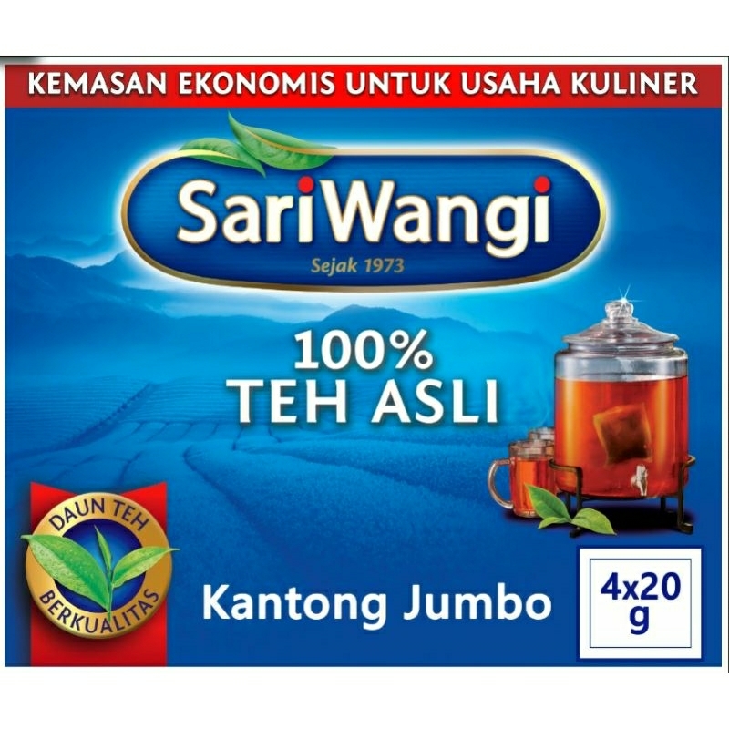 

Teh Sariwangi Jumbo Pot Bag 20 gr, TB 100, TB 50