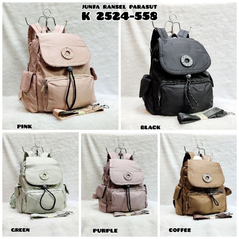 NEW ARRIVAL  TAS RANSEL JUNFA ORIGINAL  K2524-558 /  K2578-558 BAHAN PARASUT WATERPROOF