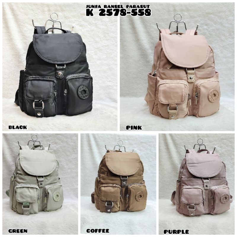 NEW ARRIVAL  TAS RANSEL JUNFA ORIGINAL K2578-558  / K2524-558 BAHAN PARASUT WATERPROOF