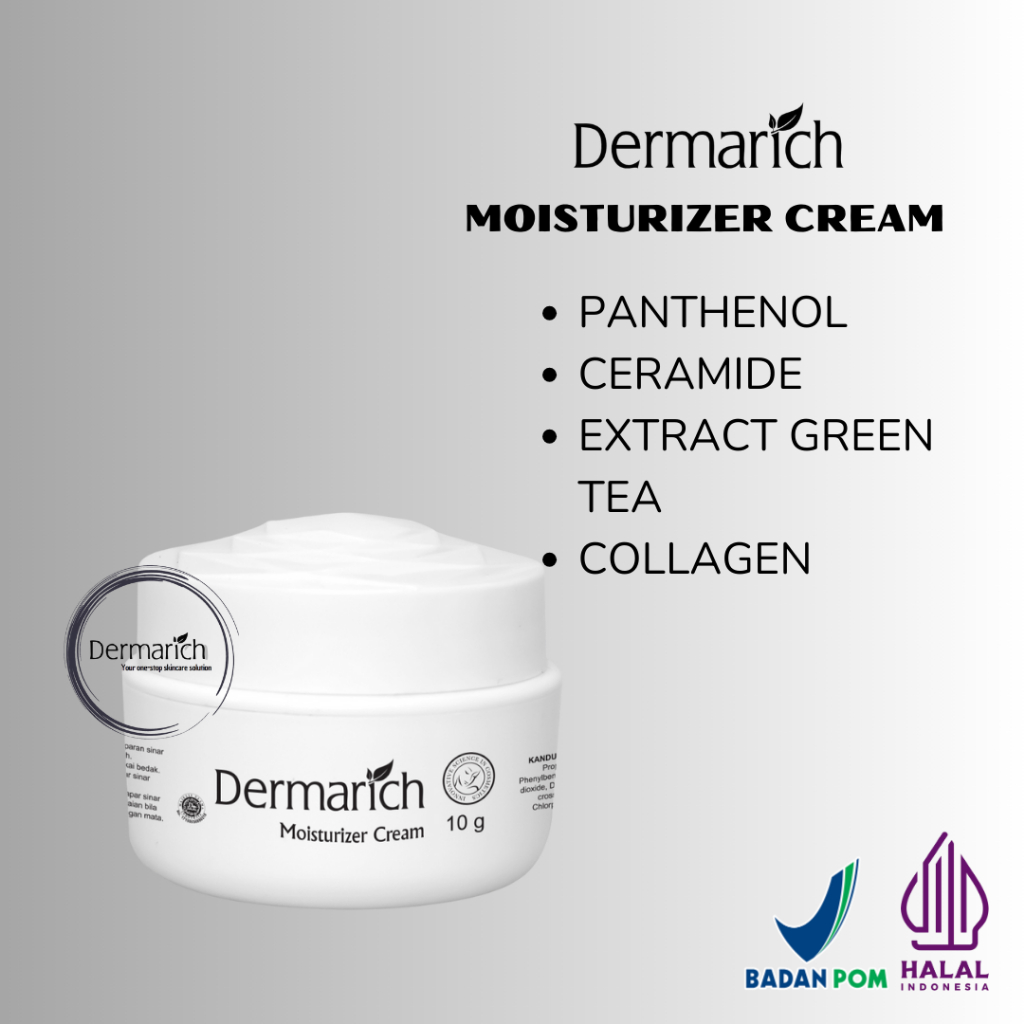 DERMARICH MOISTURIZER CREAM - Face Cream Pelembab 10g - DERMARICH BEAUTY