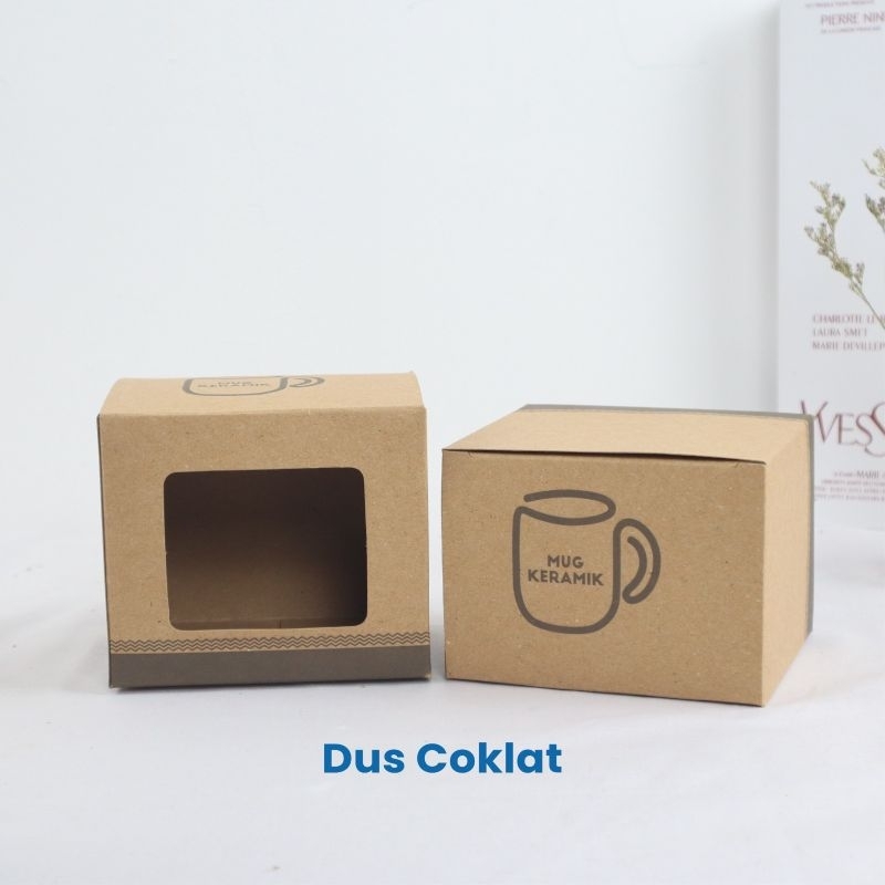 Dus/Kardus/Box Mug Coklat /Kotak Mug Duplex