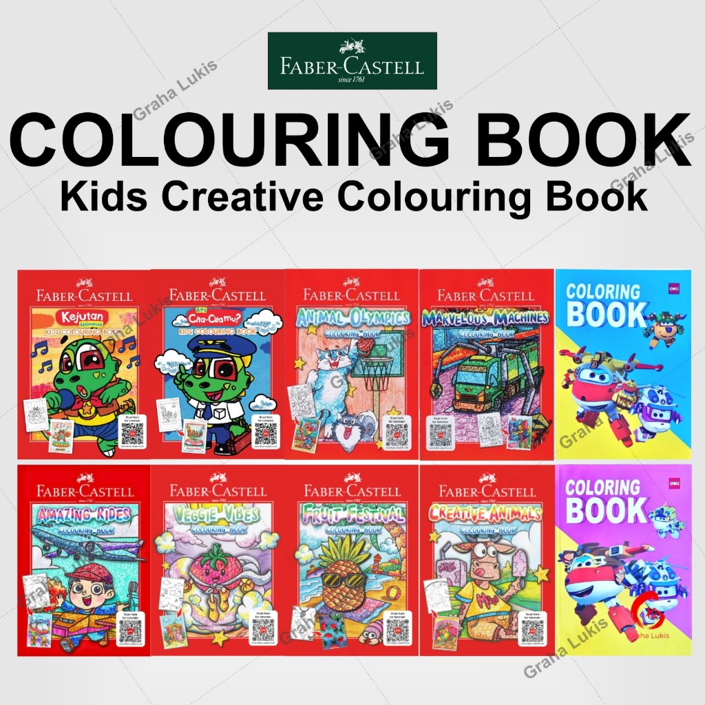 

Buku Mewarnai / Coloring Book Ukuran A4