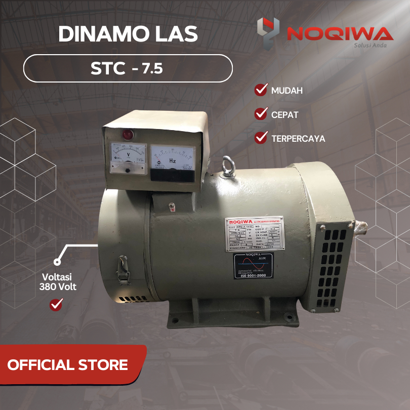 Dinamo Alternator Noqiwa - Dinamo Alternator Listrik STC 7.5KW Full Tembaga