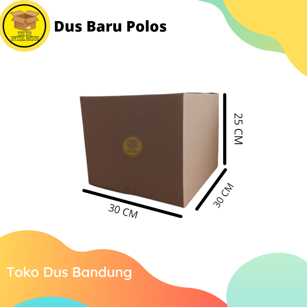 

dus sembako polos baru ukuran 30x30x25 karton box single wall