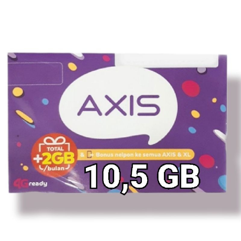 Kartu KUOTA AXIS 10 10,5 GB perdana SIAP PAKAI nomor murah meriah EXIS 10,5GB 10GB