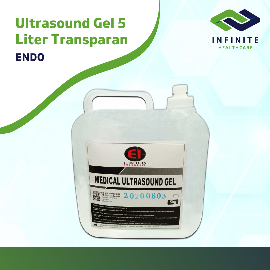 Ultrasound Gel USG Endo Transparan 5 Liter Jel Ultrasonic Jelly USG