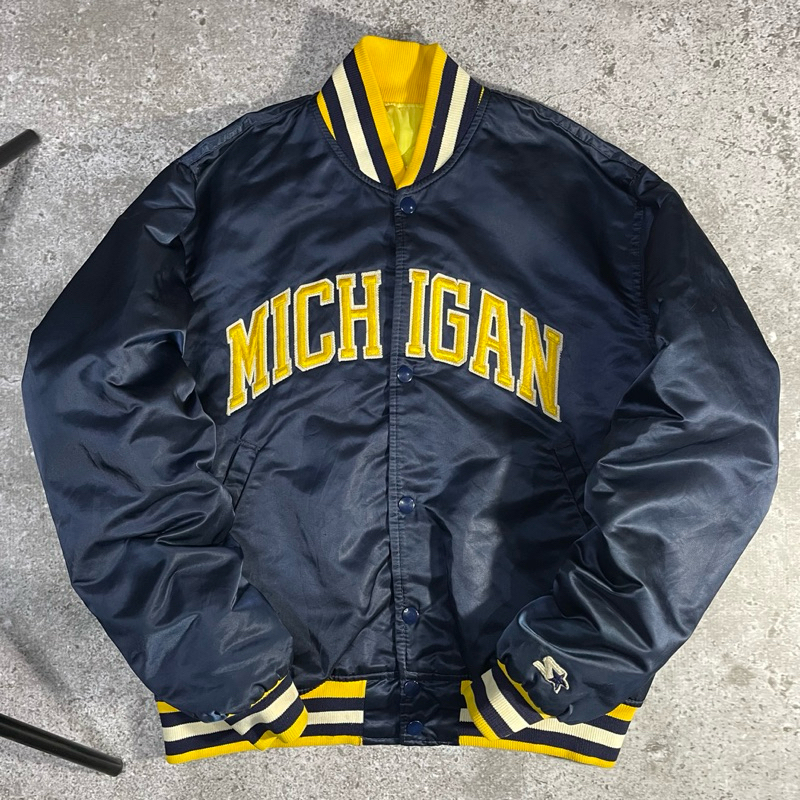 Vintage Starter Michigan Varsity Jacket 90s