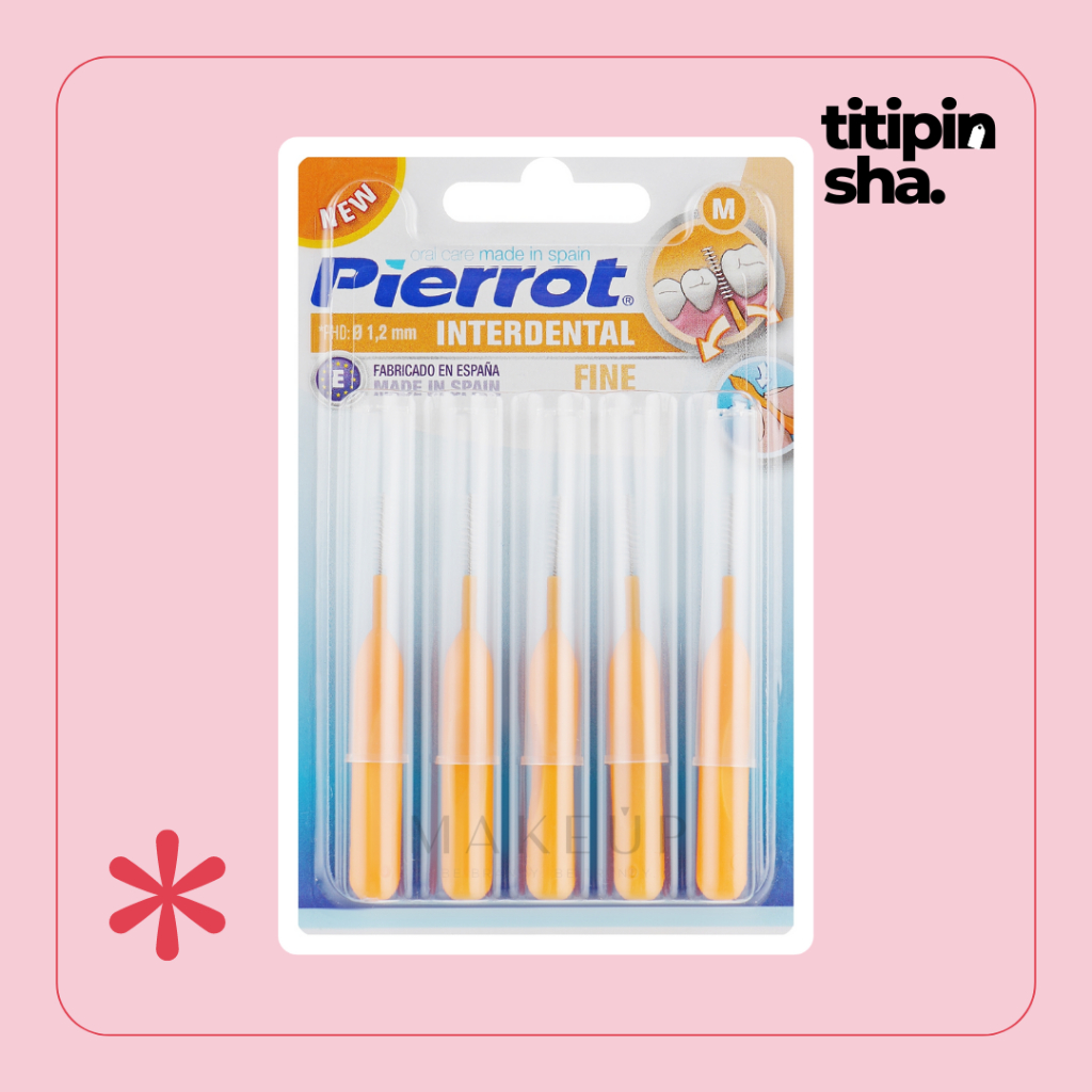 Pierrot Mini Interdental Brush 1.2mm (isi 5) | Sikat Gigi Behel Kawat Gigi Ortho