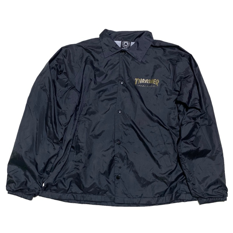 Thrasher pentagram black coach jacket