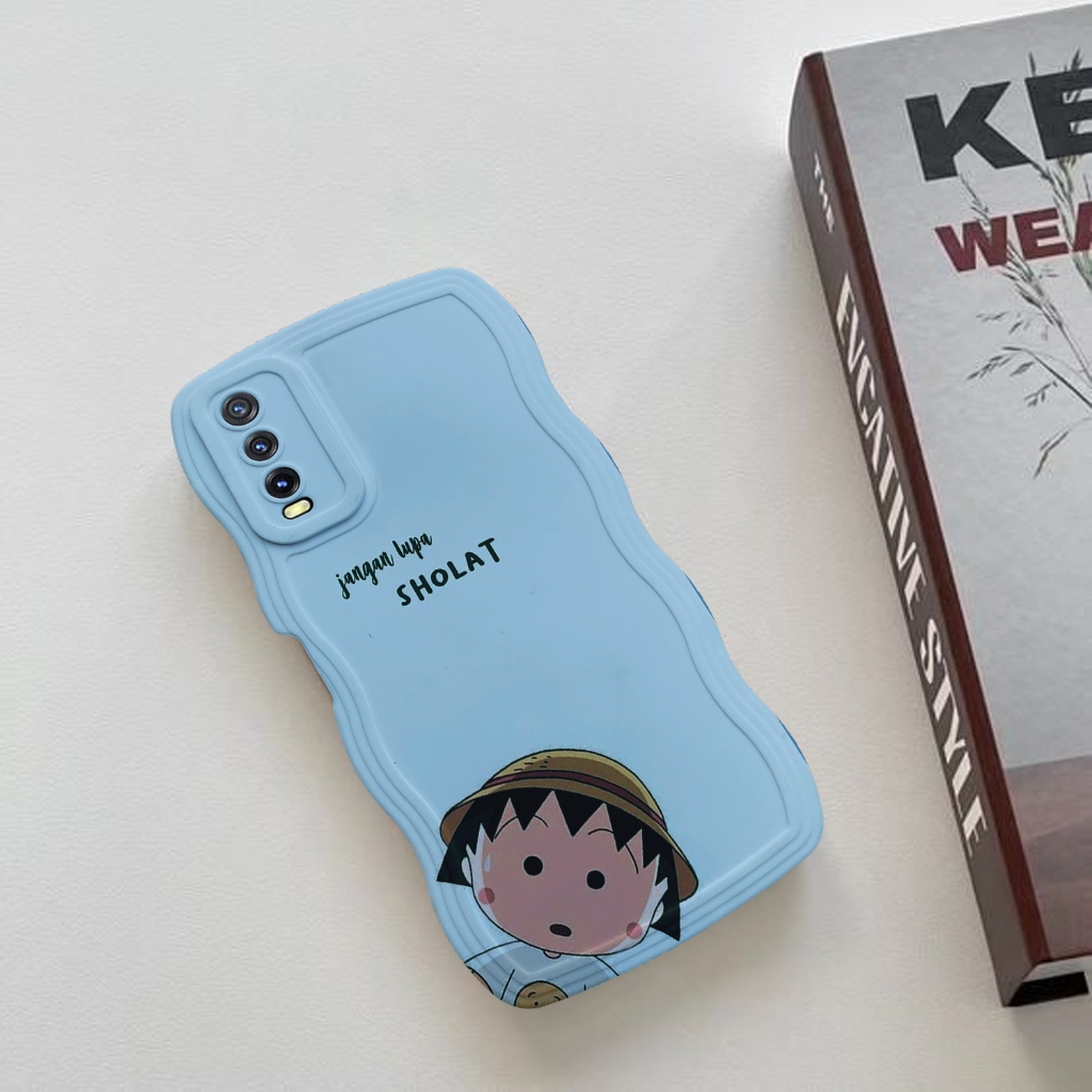 Case Gelombang VIVO Y20 / Y12S  Motif Aesthetic Bahan Softcase silicon Lentur - Skin / Casing Handpo