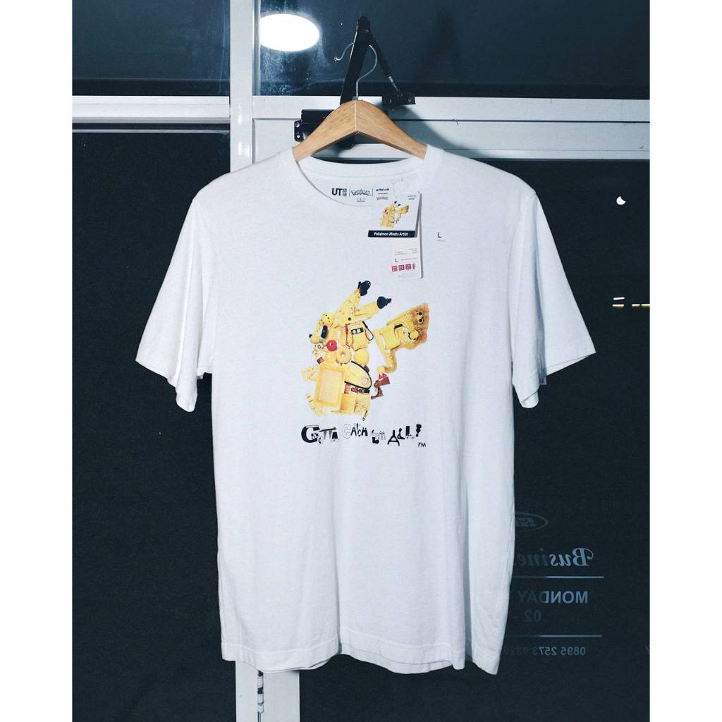 UT uniqlo x pokemon gotta catch em' all tee white