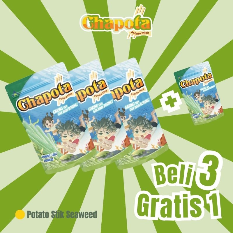 

[BELI 3 GRATIS 1] Chapota Potato Stick Seaweed