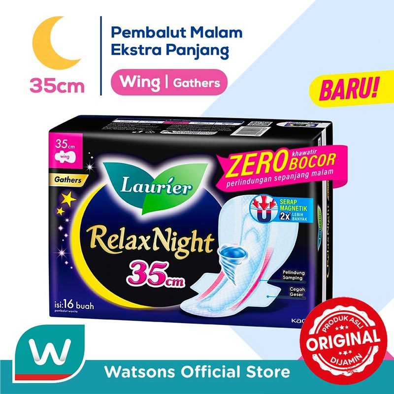 Laurier Relax Night Gathers  35 Cm 16's