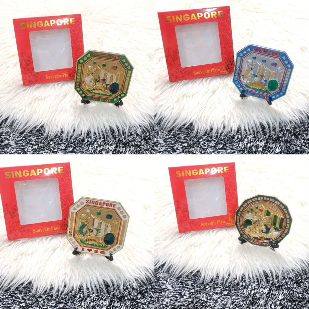 SOUVENIR PAJANGAN PIRING SINGAPORE