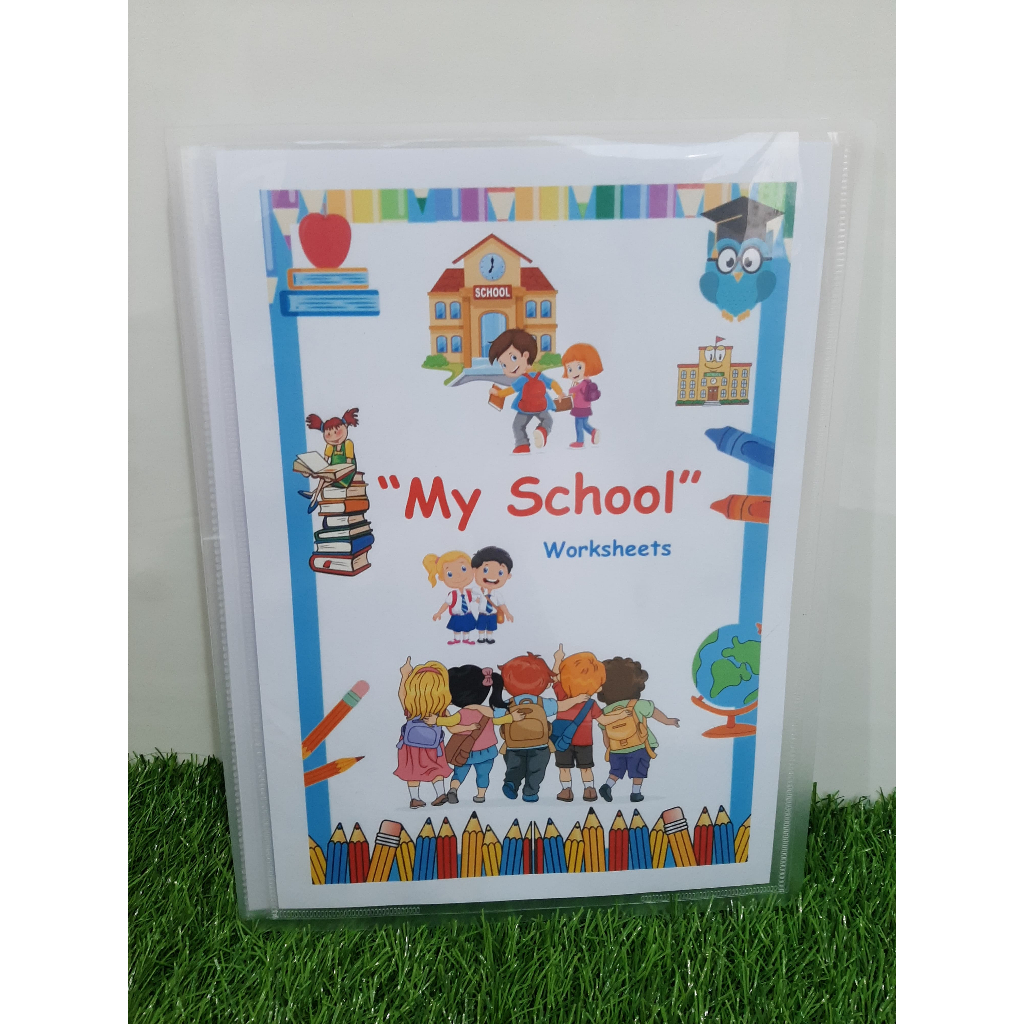 Buku Latihan Bahasa Inggris // English Worksheets Tema My School // Sekolah untuk Anak-anak