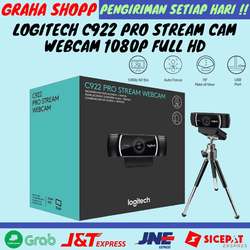 Webcam Logitech C 922 Pro Stream Cam Webcam 1080p Full Hd