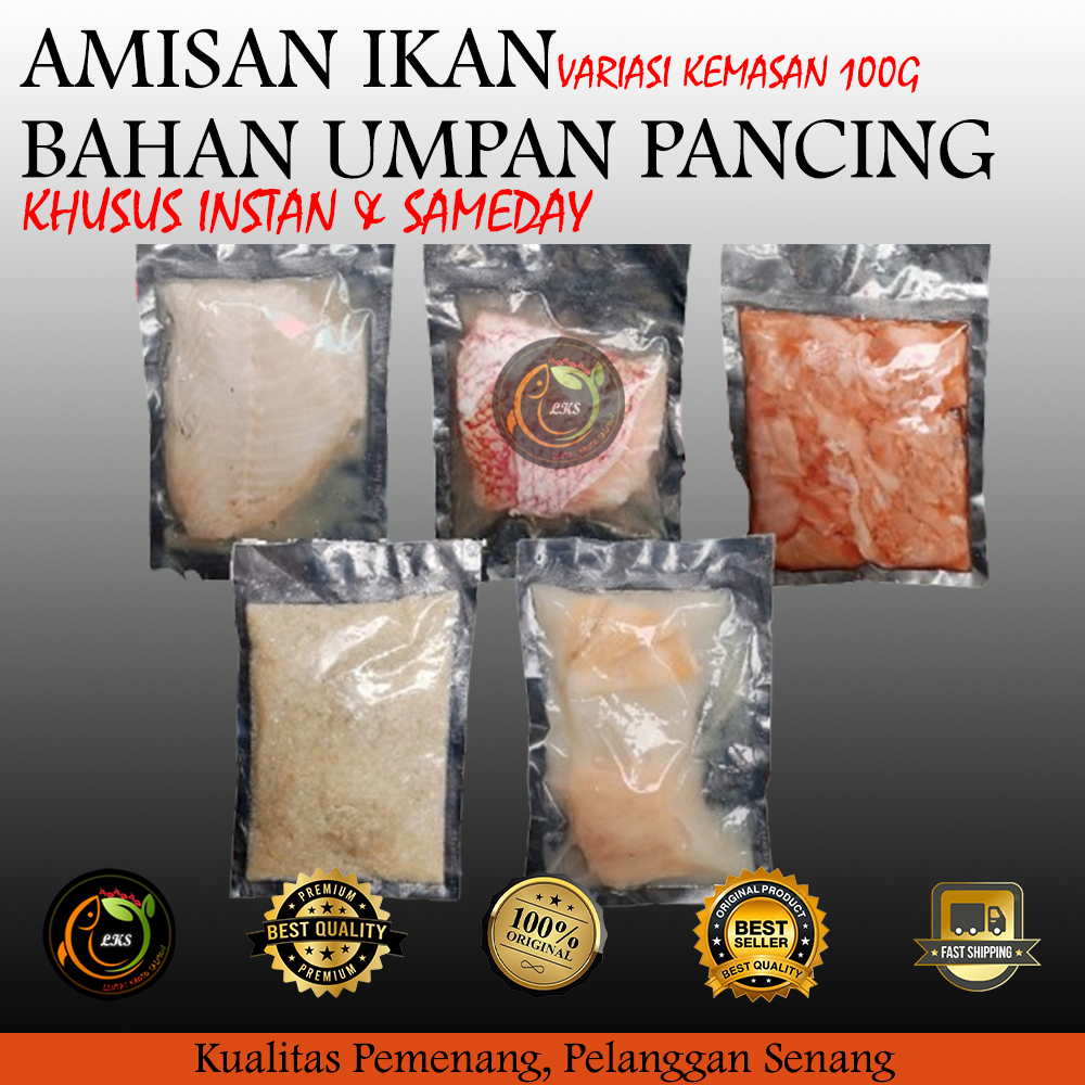 Daging Ikan Giling Salmon / Kakap / Kerapu / Ekor Kuning / Tenggiri / Lemuru / Tongkol / Tuna / Gind