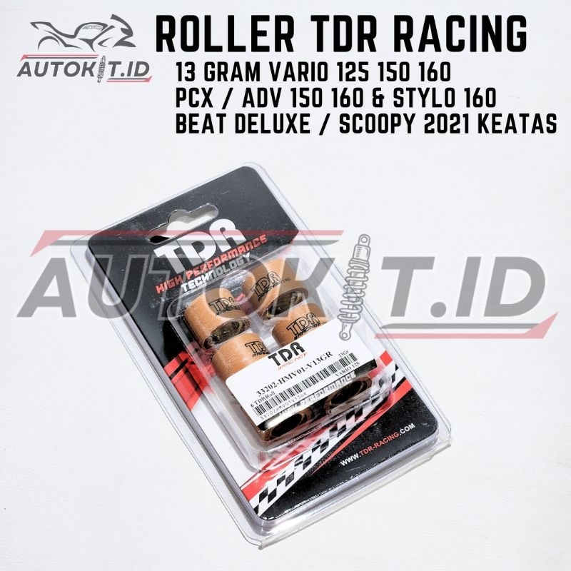 ROLLER TDR RACING 13 GRAM VARIO 125 150 160 / PCX ADV 150 160 / BEAT DELUXE / SCOOPY NEW / STYLO 160