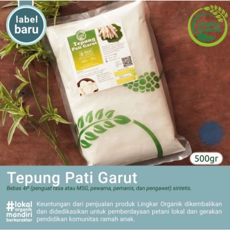 

tepung Pati Garut lingkar organik 500gr