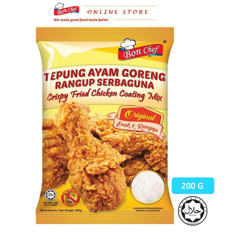 

Tepung Bonchef Ayam Goreng Original Bon Chef 200g