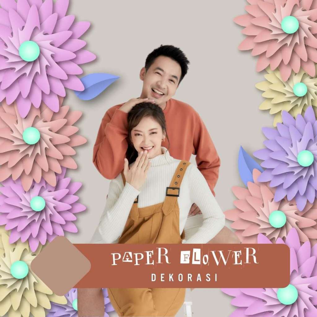 Paper flower paket lengkap murah / paket tasyakuran & aqiqah  /  dekorasi khitanan
