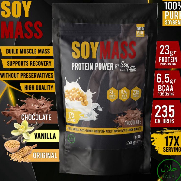 

Barang baru Susu Kedelai Tinggi Protein SOYMASS Whey Protein