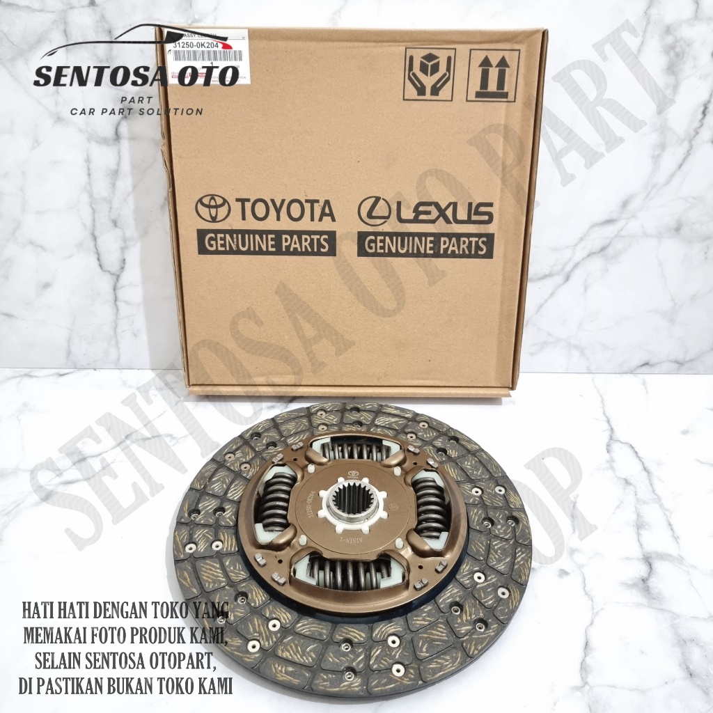 Kampas Kopling Clucth Disc Fortuner Hilux Diesel 2.5 2500cc P/N 31250-0K204